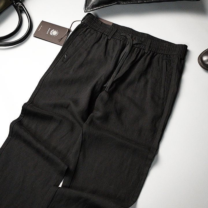 Signature Drawstring Linen Lounge Pants