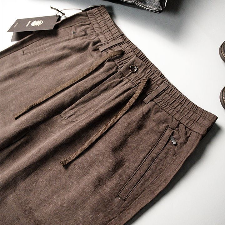 Signature Drawstring Linen Lounge Pants