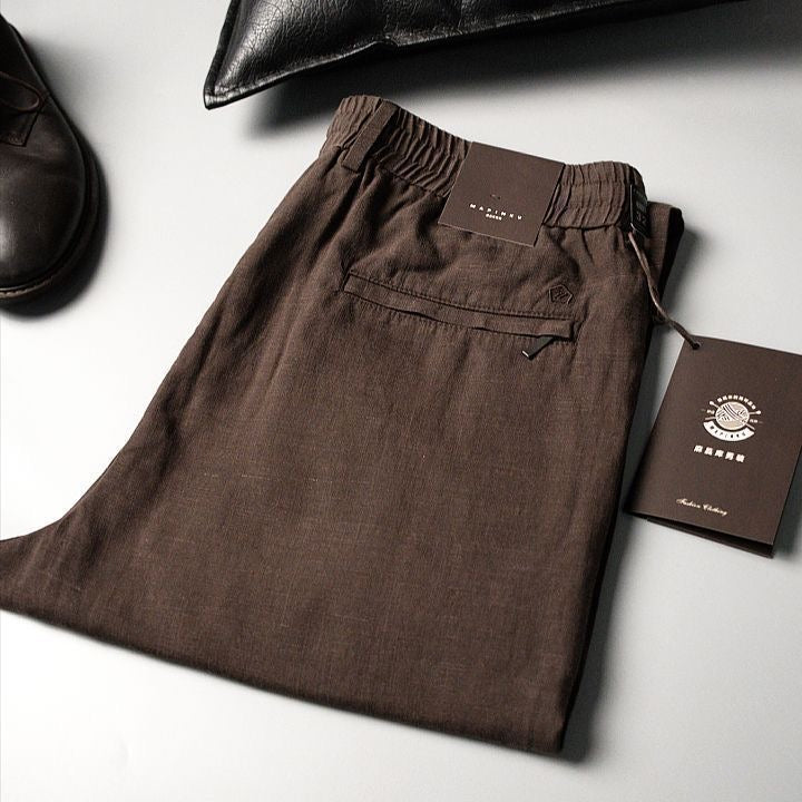 Signature Drawstring Linen Lounge Pants