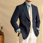Luxe Navy And White Edition Blazer