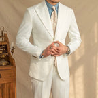 Luxe Navy And White Edition Blazer