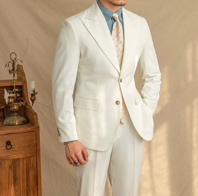 Luxe Navy And White Edition Blazer