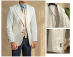 Luxe Navy And White Edition Blazer