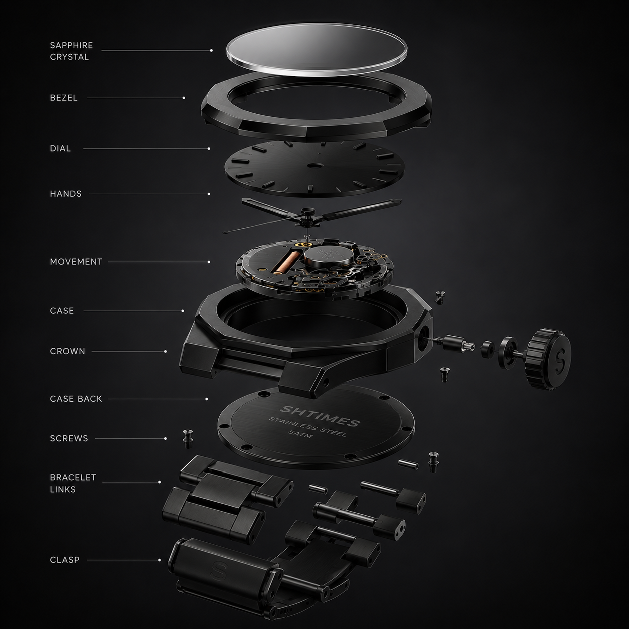 SH Vessel All Black